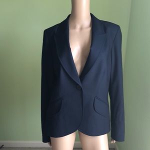 Ellen Tracy Navy Blue Blazer